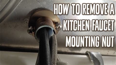 how to remove faucet nut under sink|How To Loosen Faucet Mounting Nuts 